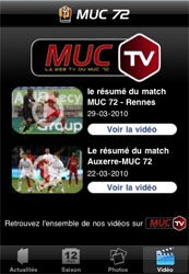 Le MUC 72 lance une application iPhone Le MUC 72 lance une application iPhone